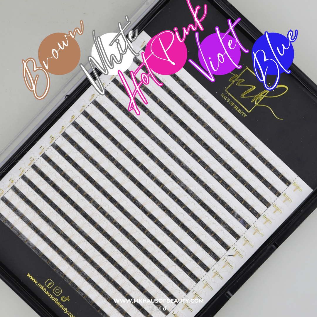 MK Premade Coloured Lashes XL Trays