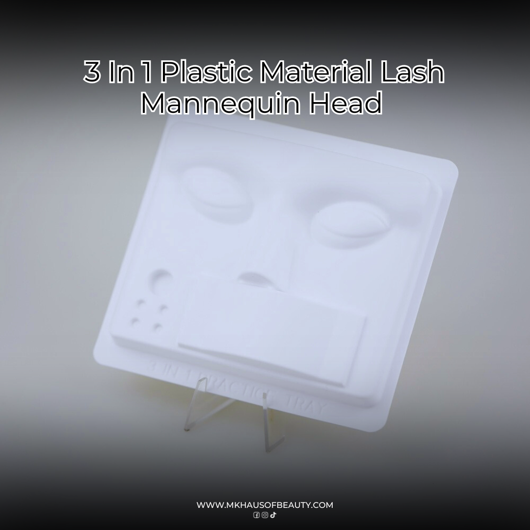 MK 3 In 1 Plastic Material Lash Mannequin Head