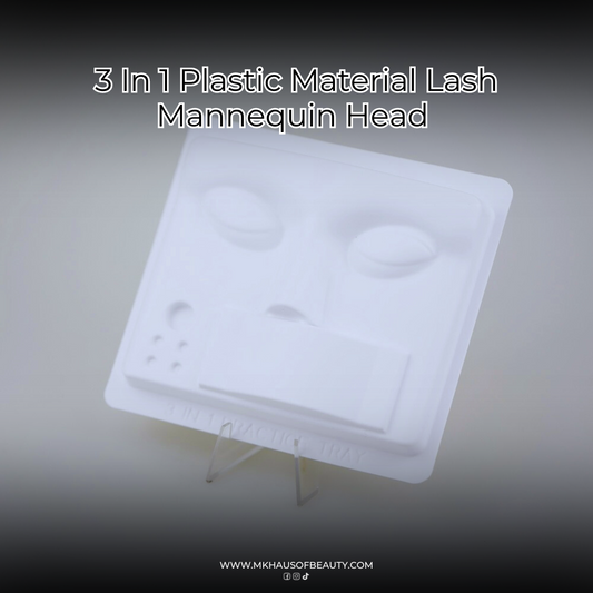 MK 3 In 1 Plastic Material Lash Mannequin Head