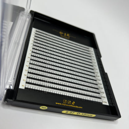 MK Drastic Black Short Stem Premade Fan 3D XL Trays